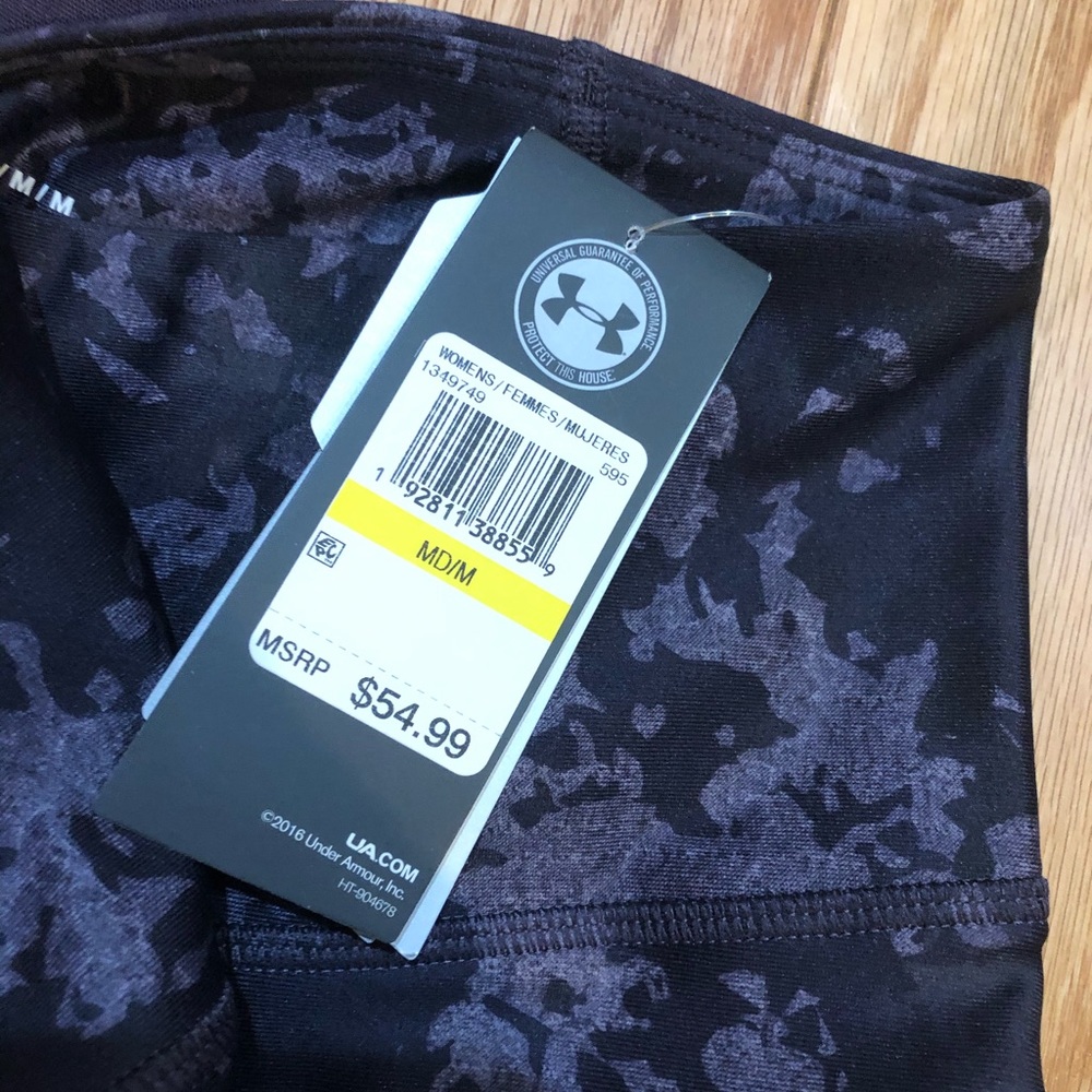 UA HeatGear Armour® Mesh Printed Ankle Crop - Picture 3 of 7